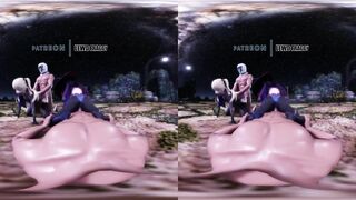 Genshin Impact - Mona & Fischl Moolight Orgy [UNCENSORED VR HENTAI R-18 MMD]