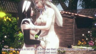 Threesome Queen and Nun - Hentai - (Uncensored)
