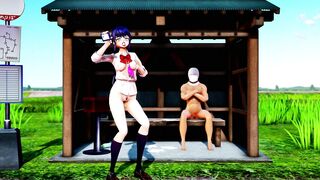 Mmd R18 Sex Danced at a Bus Stop in the Countryside Dildo in the Ass 3d Hentai Cum Hunter