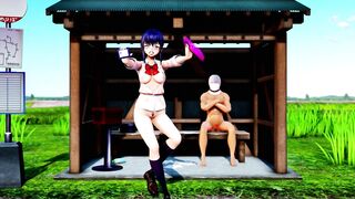 Mmd R18 Sex Danced at a Bus Stop in the Countryside Dildo in the Ass 3d Hentai Cum Hunter