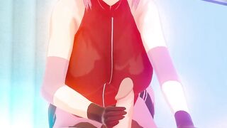 Crossing Lust Part 1 - Sakura Giving a Handjob