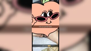 Kittyblu makes herself Squirt on Snapchat