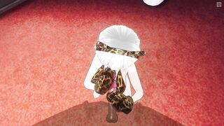 3D HENTAI Neko Girl Strokes your Dick with her Paws