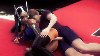 Symmetra overwatch cosplay having sex with a man in new hentai video