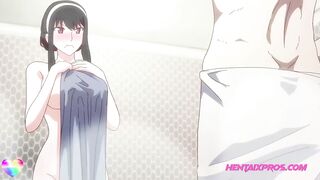 Ex Couple Bathroom Reconciliation Sex in the Shower - UNCENSORED ANIME