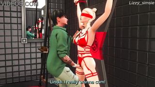 Lovely night with stepsister ends with rough fucking her tight pussy - sims 4 - 3D animation
