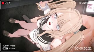 Horny schoolgirl fucked in both holes 3D Hentai