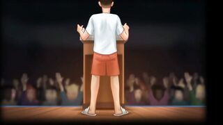 Summertime Saga - Horny Teacher suck my dick on stage