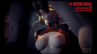 D.va Captured And FaceFucked By Talon