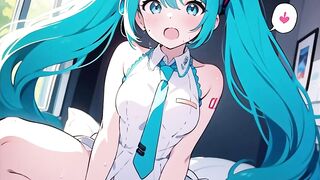 Hatsune miku lovey-dovey sex hentai art and voice