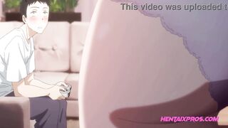 Step Sister gets bored and horny so she blows Stepbro's dick - UNCENSORED HENTAI