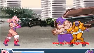 Strong woman having sex with men in Final f again new hentai gameplay