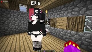 Minecraft Jenny Mod! Face-fucking a big titty goth girl Ellie!