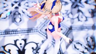 【MMD BlueArchive 4k/60fps】《Asuma Toki (飛鳥馬トキ)》~《DECO27 ft. 初音ミク (Hatsune Miku) ラビットホール》