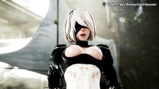 2B Getting Fucked in Resistance Camp || 4K