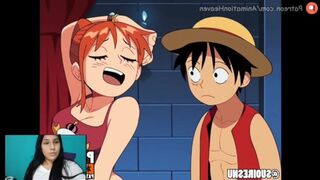 ONE PIECE-NAMI SEDUCES LUFFY TO SAVE HIS TREASURE AND RECEIVES A DELICIOUS UNCENSORED HENTAI FUCK+ s