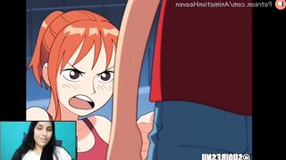 ONE PIECE-NAMI SEDUCES LUFFY TO SAVE HIS TREASURE AND RECEIVES A DELICIOUS UNCENSORED HENTAI FUCK+ s