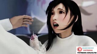 Tifa Lockhart Hot Date Blowjob In Cinema And Cum In Mouth | Hottest Final Fantasy Hentai 4k