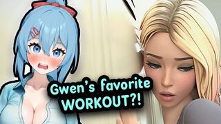 VTuber Hentai Reacts! Gwen's Workout