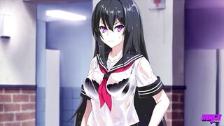 HENTAI PROS - Gorgeous Brunette Student President Loses Her Virginity Over The Outcast Boy