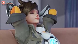 THE BEST TRACER BLOWJOB STORY HENTAI ANIMATION 4K 60FPS