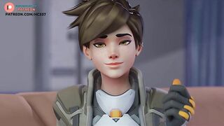 THE BEST TRACER BLOWJOB STORY HENTAI ANIMATION 4K 60FPS