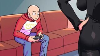 One punch man Saitama fuck his stepsister with playing video games anime hentai uncensored cartoon