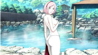 Fucking Sakura Haruno in the hot springs - Naruto Family Vacation - [Scenes + Download]