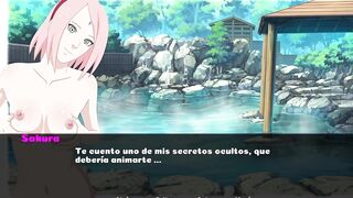 Fucking Sakura Haruno in the hot springs - Naruto Family Vacation - [Scenes + Download]