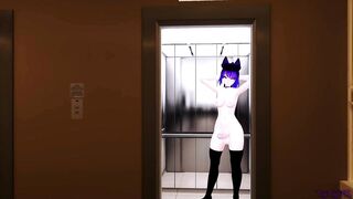 Futa Cums Down Your Throat in a Quickie Elevator Ride (Taker POV)