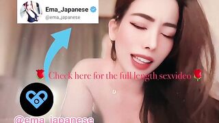 Japanese crazy cowgirl moaning loud on top POV