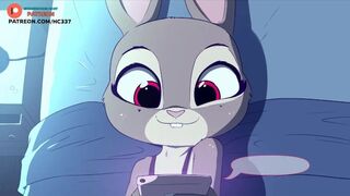 JUDY HOPPS MAKES HIM BECK FROM THE WORK ???? ZOOTOPIA HENTAI STORY
