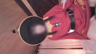KonoSuba Megumin Cosplaying: Aroused NTR Ecchi hentai video.