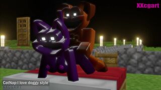 [ Poppy playtime X Minecraft hentai ] CatNap & Dogday in minecraft world make love