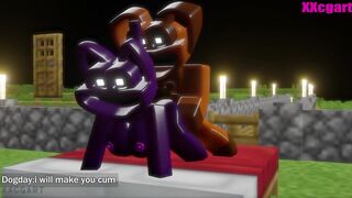 [ Poppy playtime X Minecraft hentai ] CatNap & Dogday in minecraft world make love