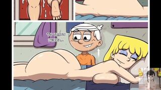 Lincoln folla con la rubia tetona de su hermanastra - universo adulto