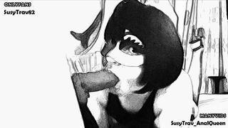 vintage cartoon blowjob with giant cock