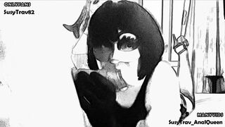 vintage cartoon blowjob with giant cock