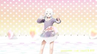 noVR mmd Gura Dance 3d hololive Hentai