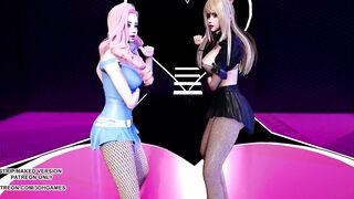 [MMD] Jun Hyo Seong - Good-night Kiss Sexy Kpop Dance Ahri Seraphine League of Legends