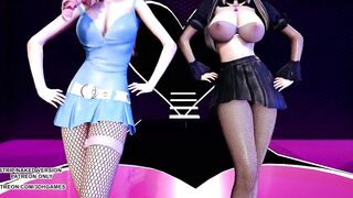 [MMD] Jun Hyo Seong - Good-night Kiss Sexy Kpop Dance Ahri Seraphine League of Legends