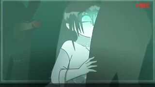 Halloween with Ella - a group of guys gang banging a ghost girl