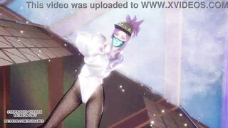 [MMD] Aespa - Supernova Akali Hot Kpop Dance League of Legends Uncensored Hentai