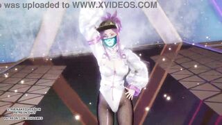 [MMD] Aespa - Supernova Akali Hot Kpop Dance League of Legends Uncensored Hentai