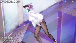 [MMD] Aespa - Supernova Akali Hot Kpop Dance League of Legends Uncensored Hentai