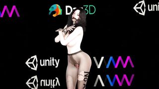 3D big boobs slut Asian whore naked her huge boobs teasing you to fuck her pussy