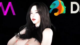 3D big boobs slut Asian whore naked her huge boobs teasing you to fuck her pussy