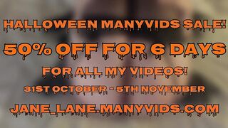 50% OFF HALLOWEEN SALE ON MY MANY VIDS