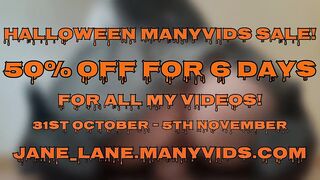 50% OFF HALLOWEEN SALE ON MY MANY VIDS