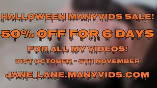 50% OFF HALLOWEEN SALE ON MY MANY VIDS